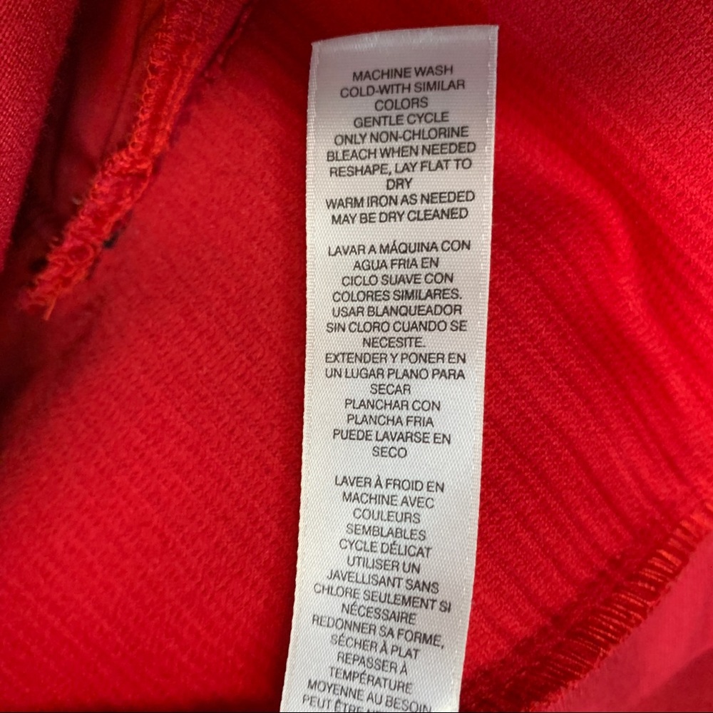 Chico’s Red Blazer/Jacket Large - Picture 4 of 6